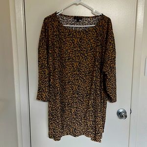 Lane Bryant 3/4 Sleeve Leopard Top (New) never worn